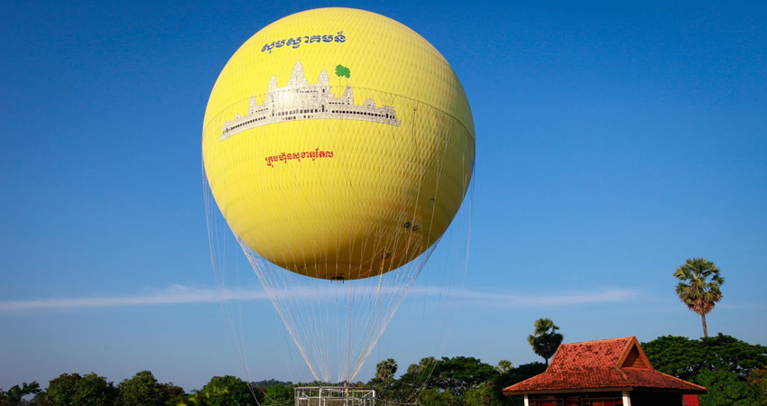 Balloon Ride over Angkor View