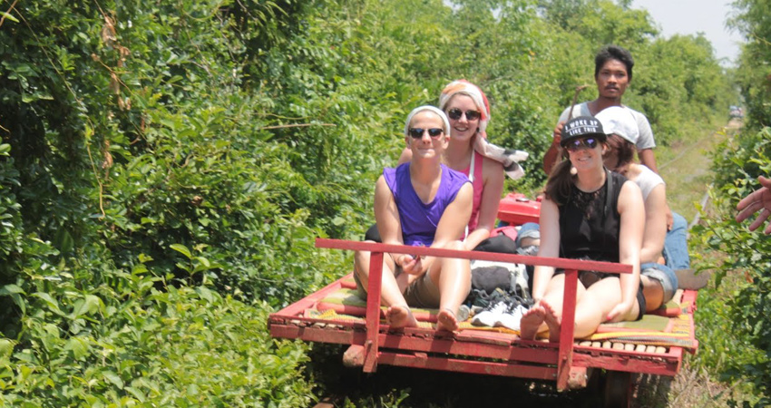 Bamboo Train Rides