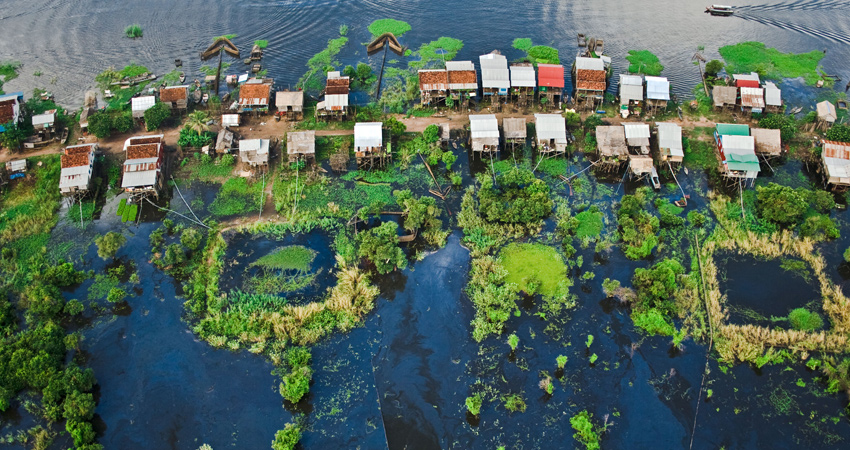 Tonle Sap Lake-Floating Villages-Mangrove Forest from Siem Reap