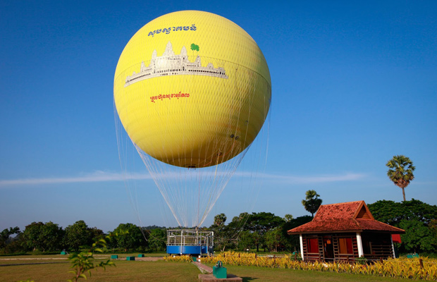 Balloon Ride over Angkor View