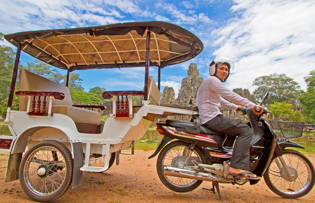 1-Day Angkor Wat Admission Ticket  With Tuk Tuk